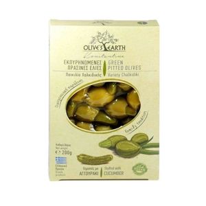 Olives Earth Zelené olivy s uhorkou 200 g